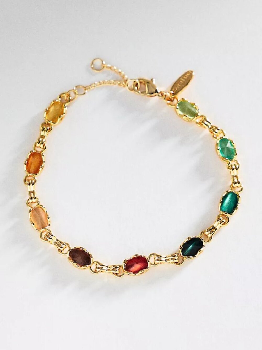 Anthropologie Bezel Stone Bracelet NWT